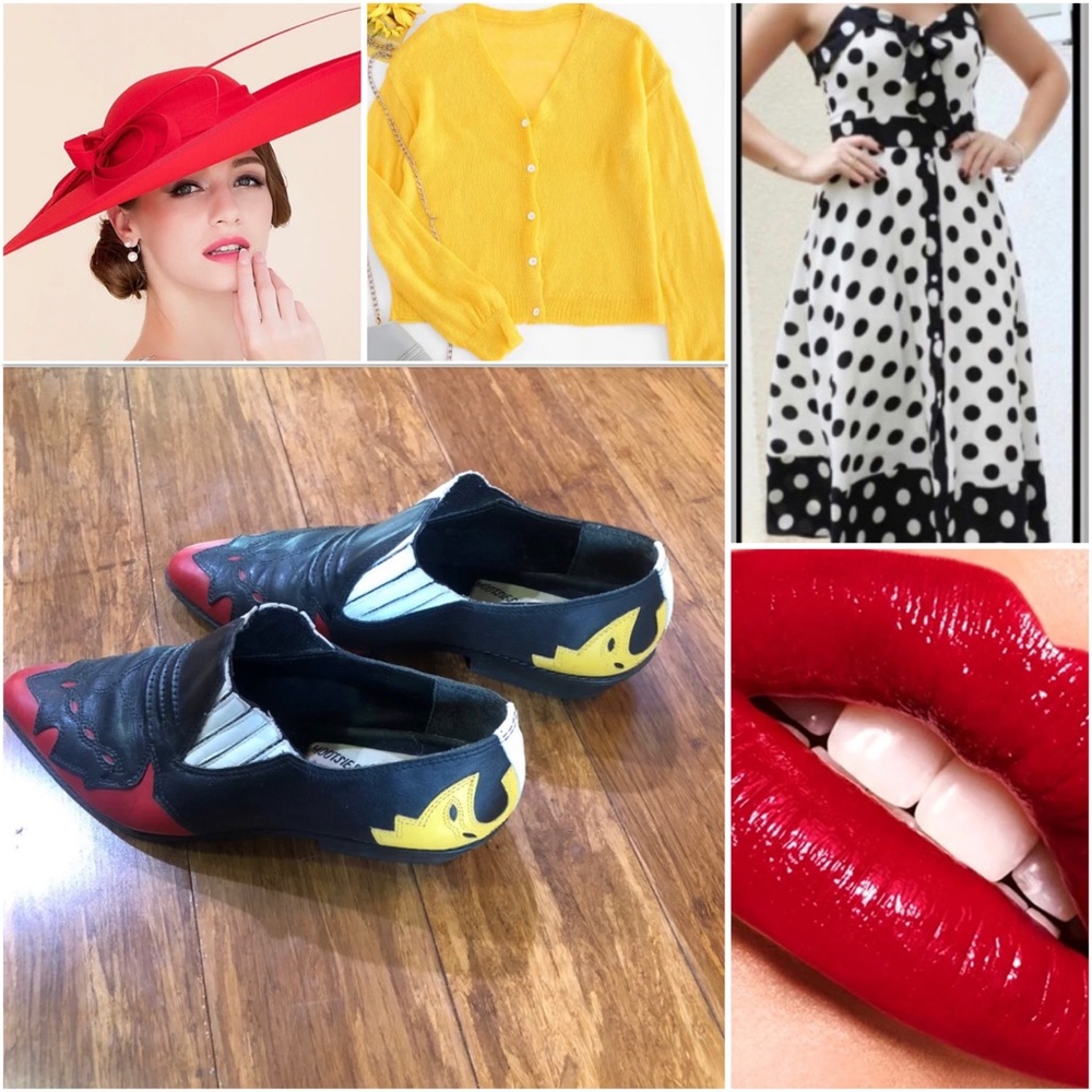 Vintage leather pinup rockabilly wingtips